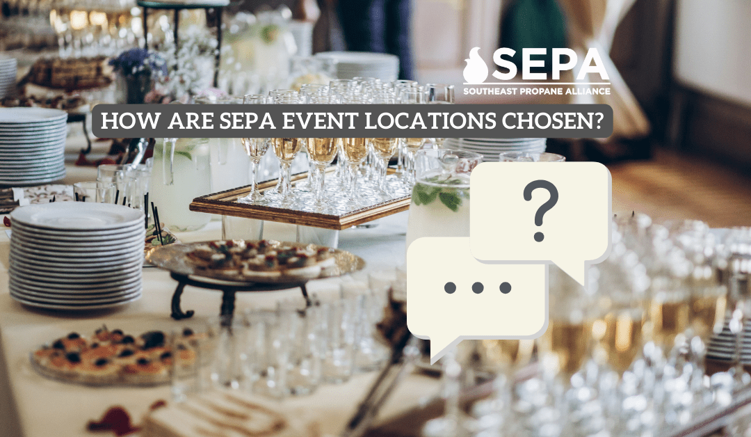 How are SEPA Event locations chosen?
